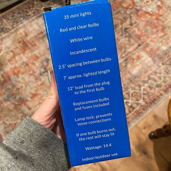 North Light red and white mini lights - Picture 3 of 6